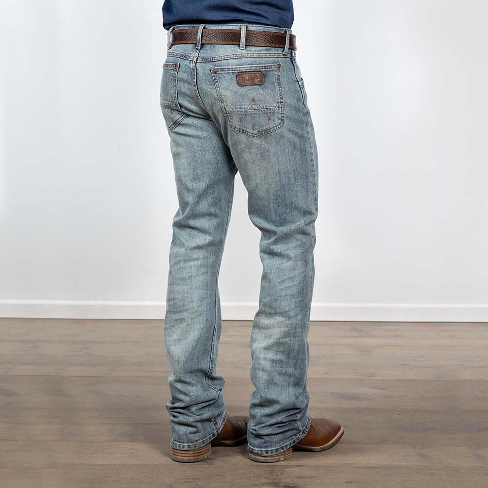 Wrangler men's retro slim boot cut jean cheap