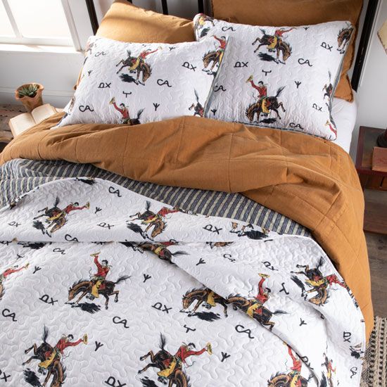 Lazy J Cowboy Quilted Bedding Collection