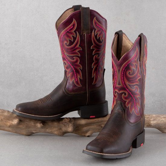 Ariat Worn Mocha Round Up Back Zip Boots