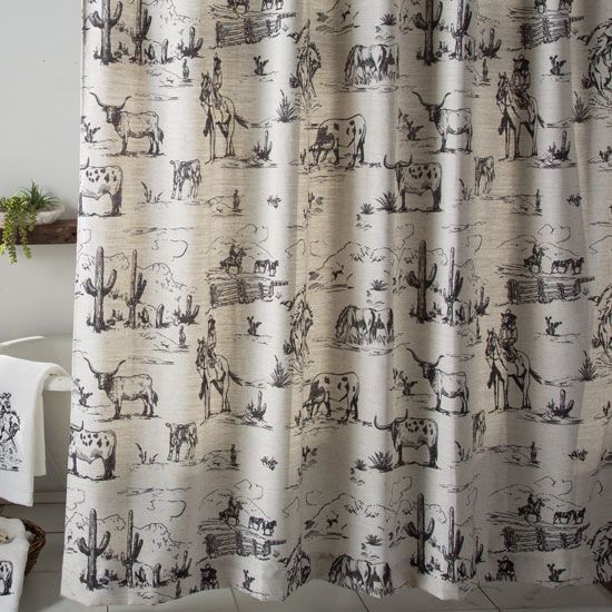 Western discount shower curtains