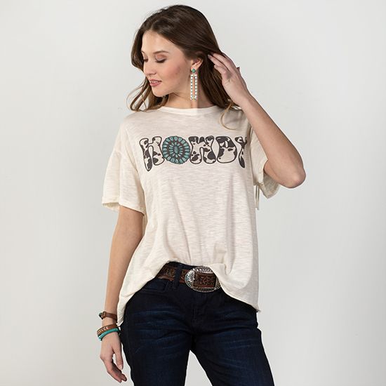 Howdy Cowgirl Fringe Tee