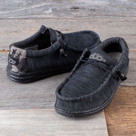 Hey Dude Wally Stretch Midnight Bunker Shoes
