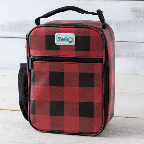 Swig Buffalo Plaid Lunch Bag