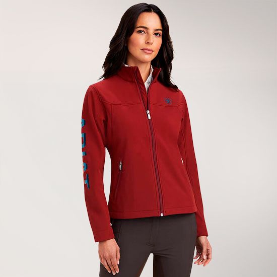 Ariat Team Logo Rouge Red Softshell Jacket