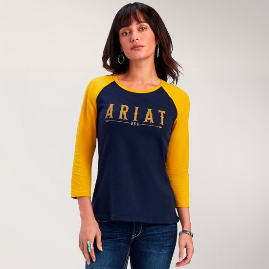 Ariat REAL Arrow Navy Eclipse Top