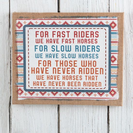 Never Been Ridden Wall Art
