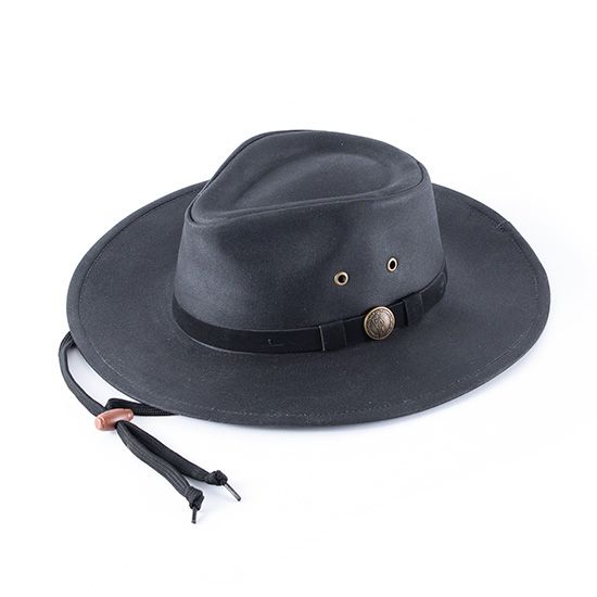 Outback Trading Company Black Kodiak Oilskin Hat