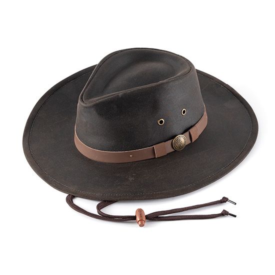 Outback Trading Comapny Brown Kodiak Oilskin Hat