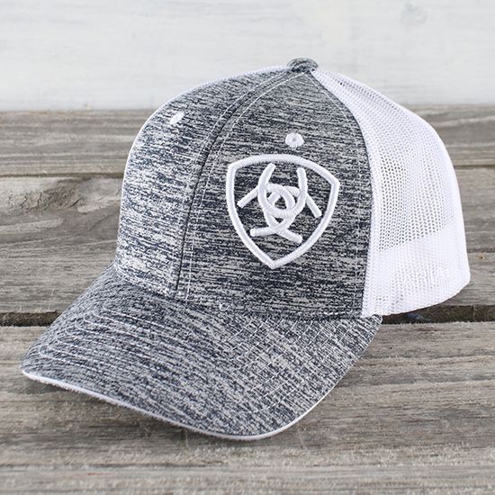 Ariat Youth Grey and White Snap Back Cap