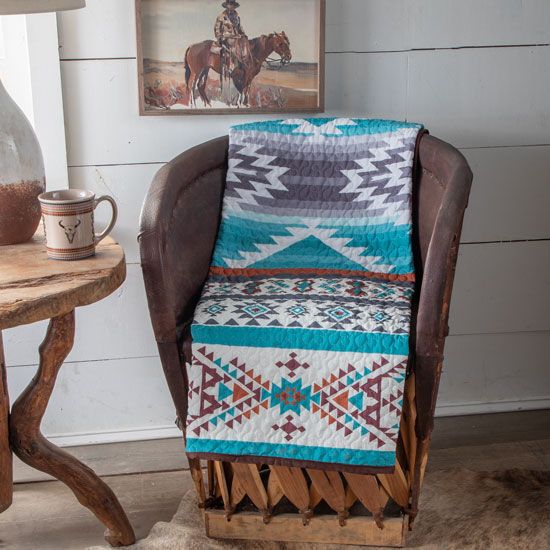 Canyon Valley Quilt Throw Blanket