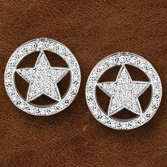 Kelly Herd Sterling Silver Large Star Earrings