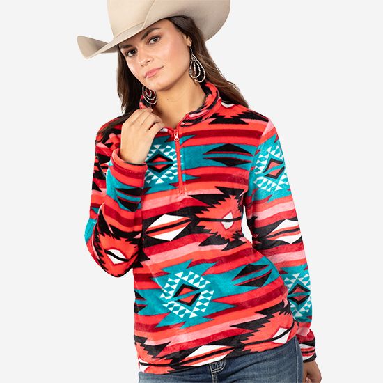 Womens western pullovers sales