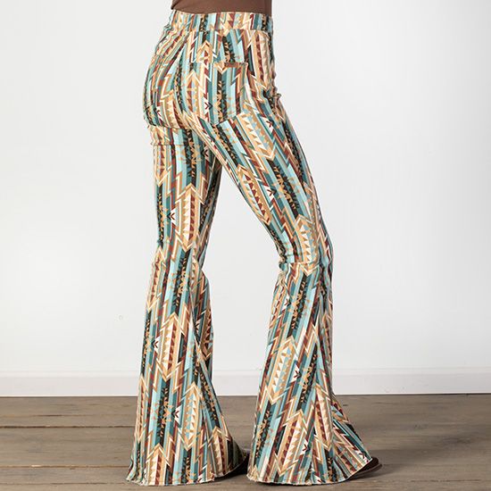 Rock & Roll Cowgirl Button Bargain Bell Party In Aztec Jeans