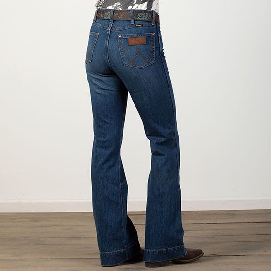 Wrangler Retro Green 112328274 Elizabeth Trouser Jeans