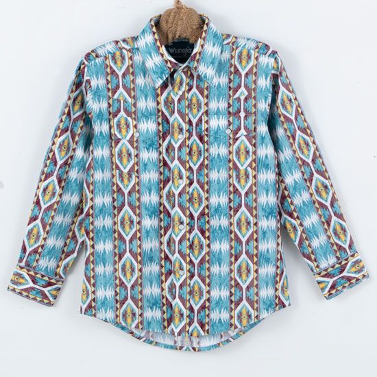 Wrangler Boys' Checotah Old Town Shirt