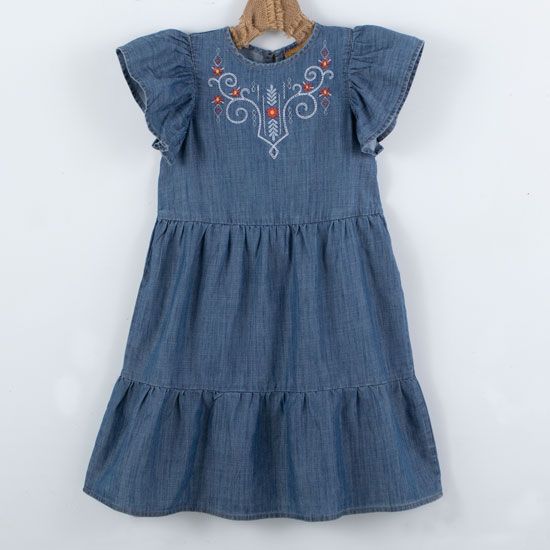 Wrangler Girls' Twirlin' In Denim Dress