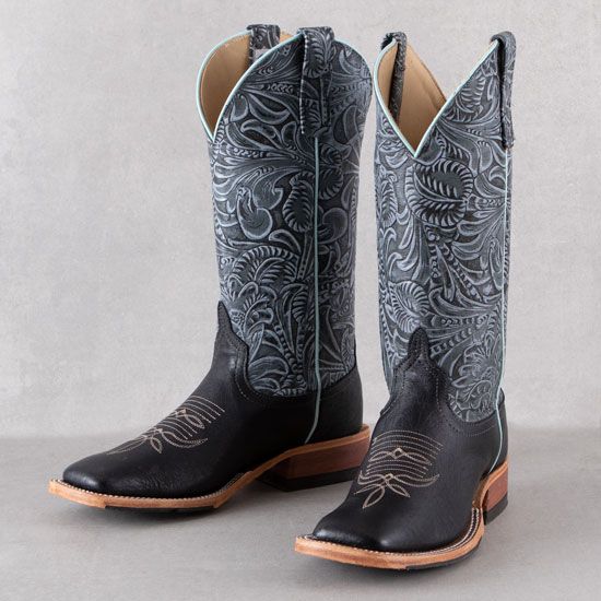 Rod's Blalck Smooth Ostrich Boots by Anderson Bean