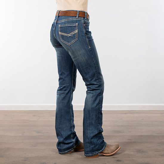 5-pocket Grid Denim Skinny Jeans