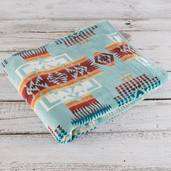 Pendleton Chief Joseph Turquoise Oversized Towel