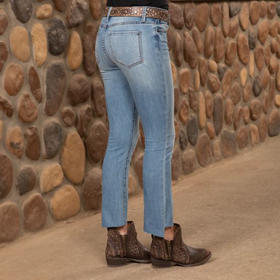 Stetson 921 High Waist Flare Crop Jeans