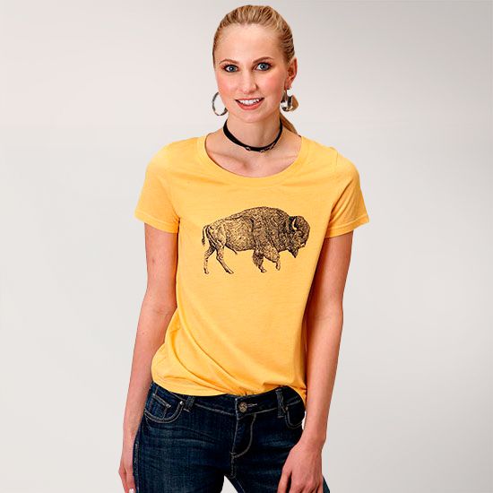 Roper Roaming Bison Tee