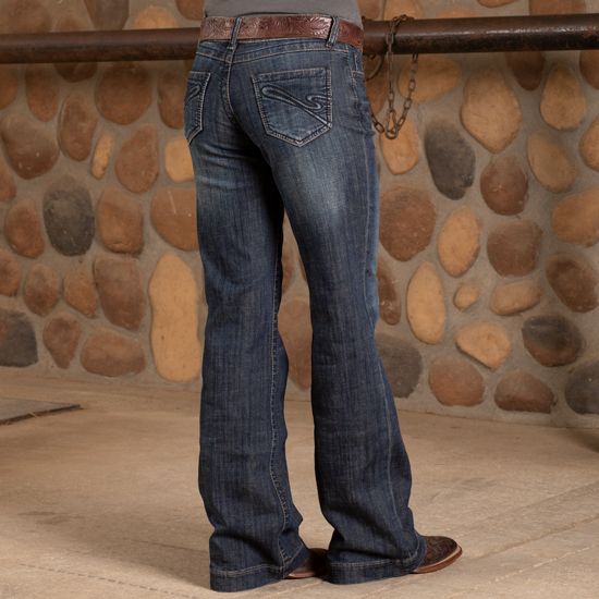 Stetson Dark Wash Western Trousers