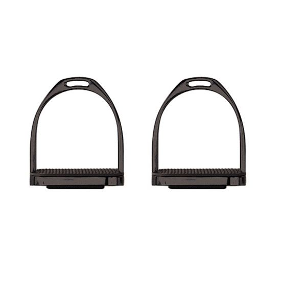 4.75" Black Stainless Stirrup Irons