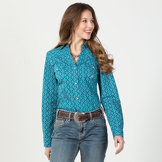 Roper Amarillo Victorian Foulard Printed Top