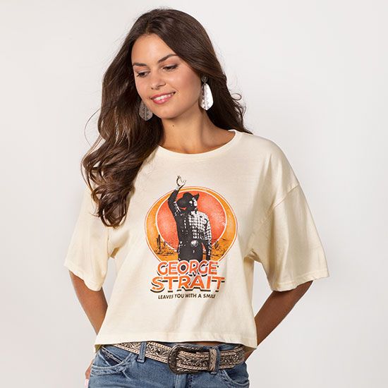 Wrangler George Strait Leaves You With A Smile Tee