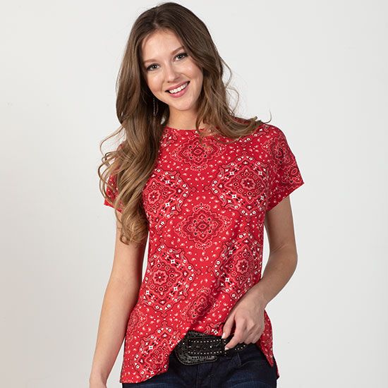 Cruel Girl Red Bandana Tee