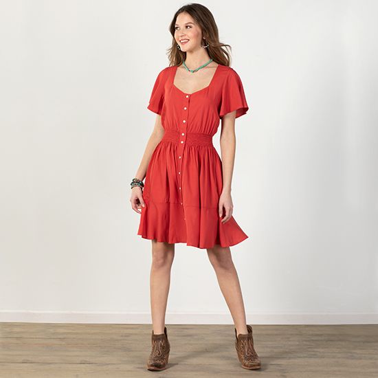 Wrangler Retro Strawberry Wine Dress