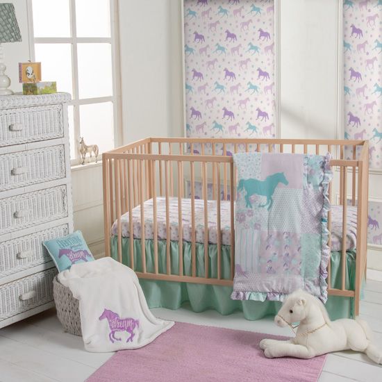 Cowgirl Princess 3-Piece Crib Bedding Set Collection