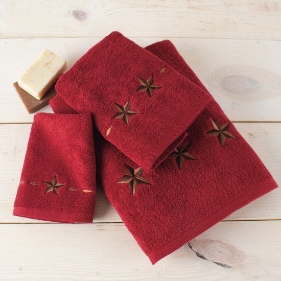 Embroidered Star 3 Piece Towel Set