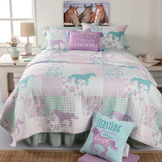 Cowgirl Princess Bed-in-a-Bag Quilted Bedding Collection 