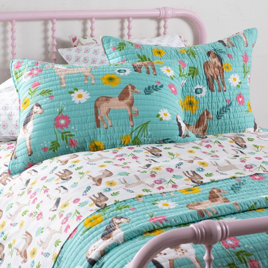 Horse Girls Daisy Pony Standard Sham