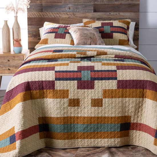 Pendleton Saddle Mountain Pieced Quilt Set
