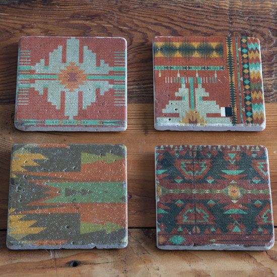 Paseo Road by Hiend Aztec Coaster Set of 4
