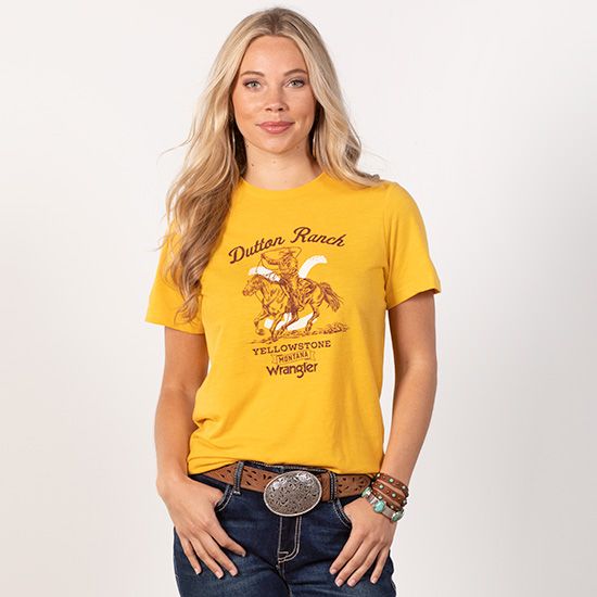 Wrangler Yellowstone Roping Yellow Tee