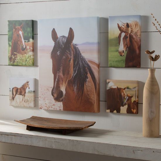Lots of Horses Canvas Collage Set of 5