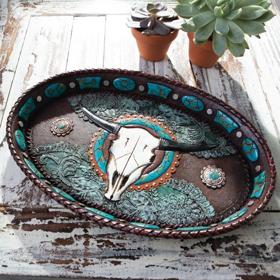 Longhorn Skull Tray