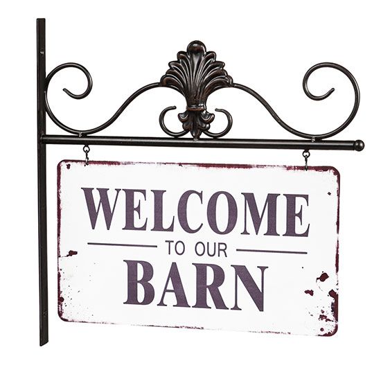 Welcome to Our Barn Outdoor Welcome Sign