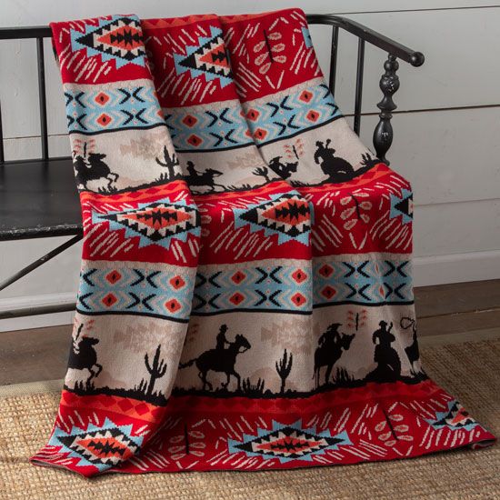 Western Craze Throw Blanket