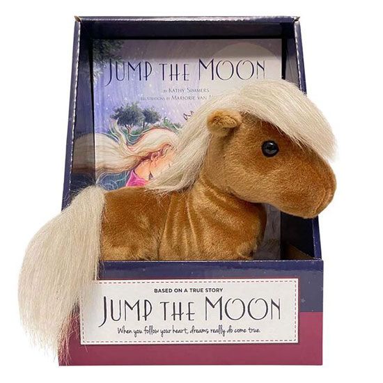 Jump the Moon Book and Chestnut Horse Gift Set
