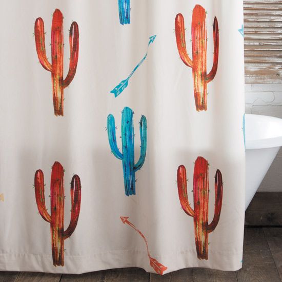 Paseo Road by Hiend Cactus in Color Shower Curtain