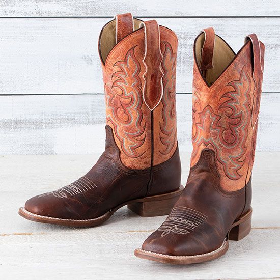 Justin AQHA Dusty Cognac Stoneage Boots