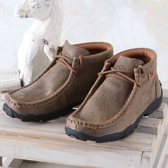 Twisted X Children's Tall Chukka Driving Moccasins