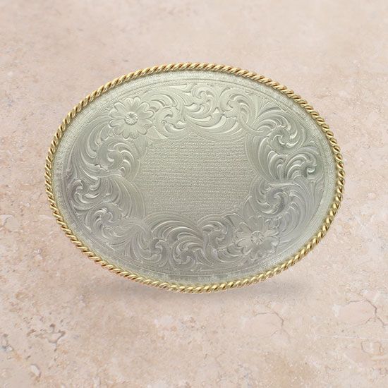 Montana Silversmiths Gold Trim Buckle