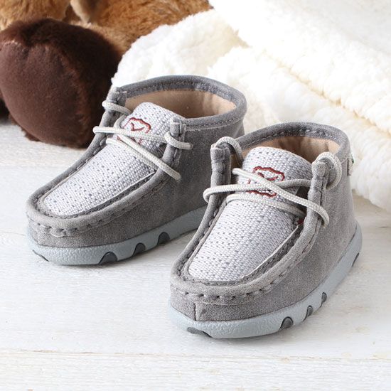 Twisted X Infant Grey Driving Moccasins