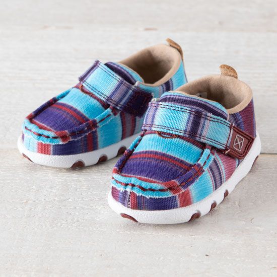 Twisted X Infant Blue Hooey Driving Moccasins