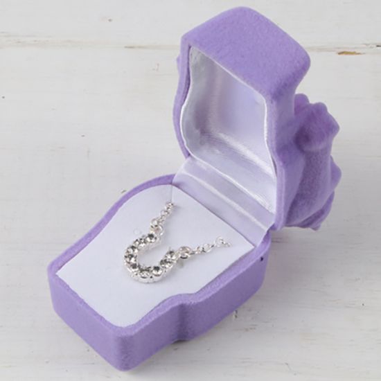 Girls' Clear Horseshoe Necklace